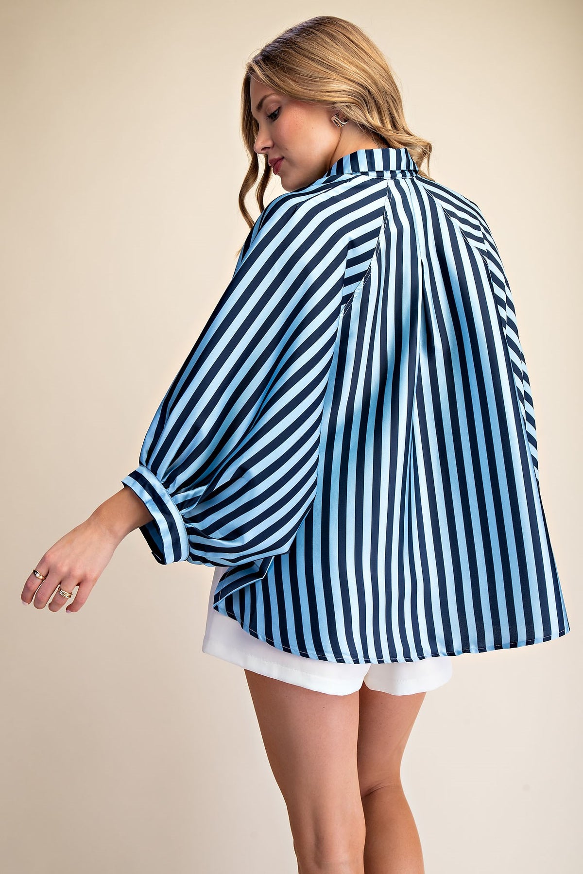 The Attic Boutique Josie Navy Stripe Top  - The Attic Boutique