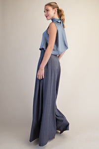 Carrie Slate Mock Neck Top