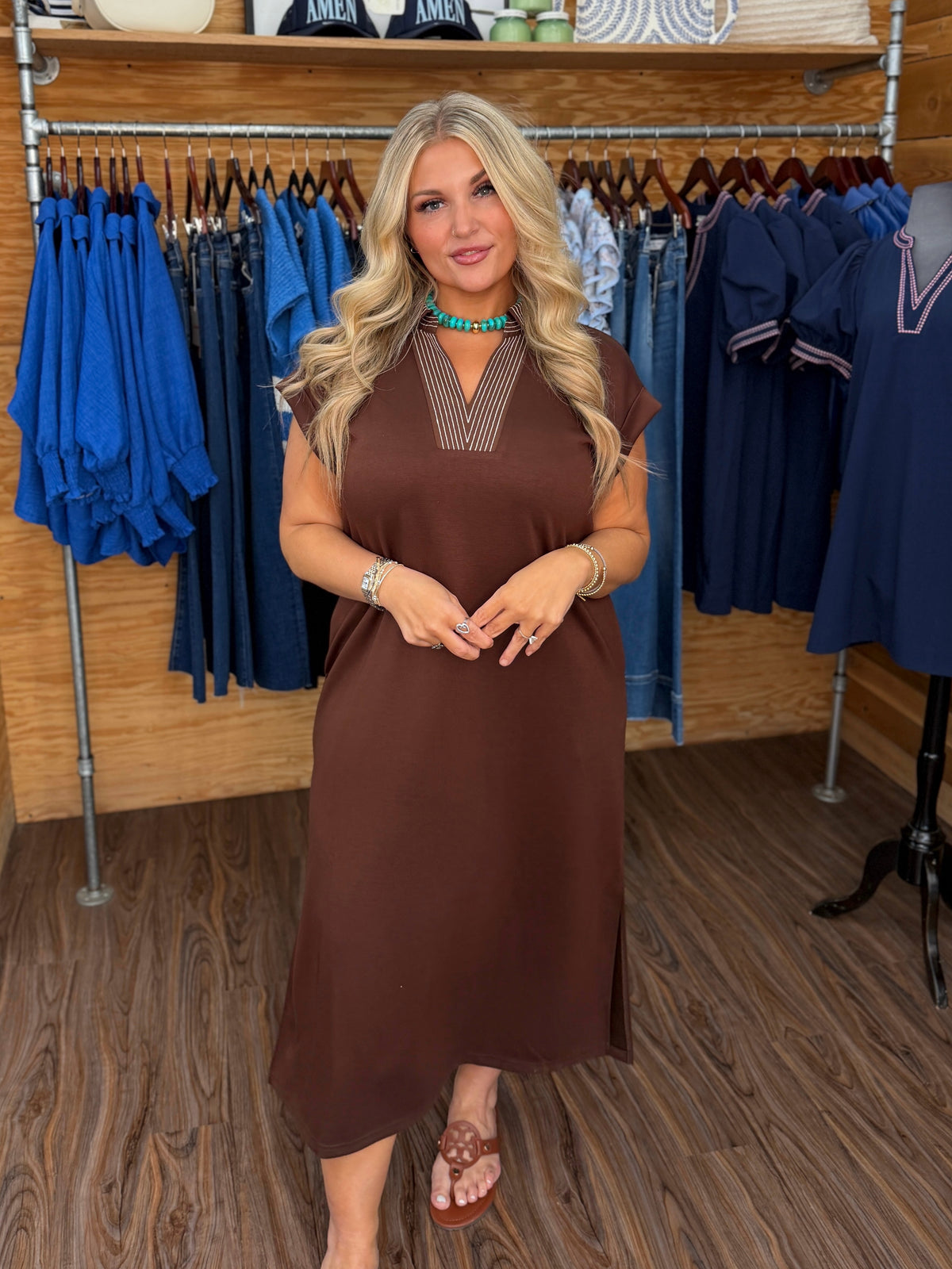 Autumn Grace Midi Dress