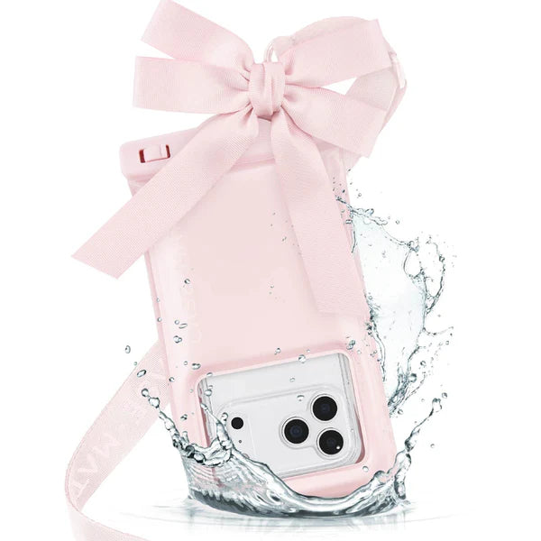 Ballet Pink Bow Waterproof Floating Pouch