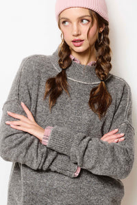 The Attic Boutique Black Sesame Sweater  - The Attic Boutique