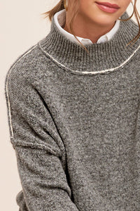 The Attic Boutique Black Sesame Sweater  - The Attic Boutique
