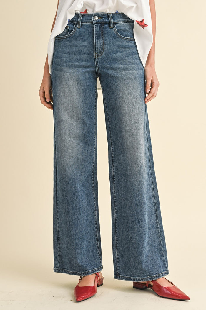 Anniewear Hazel Wide Leg Jean  - The Attic Boutique