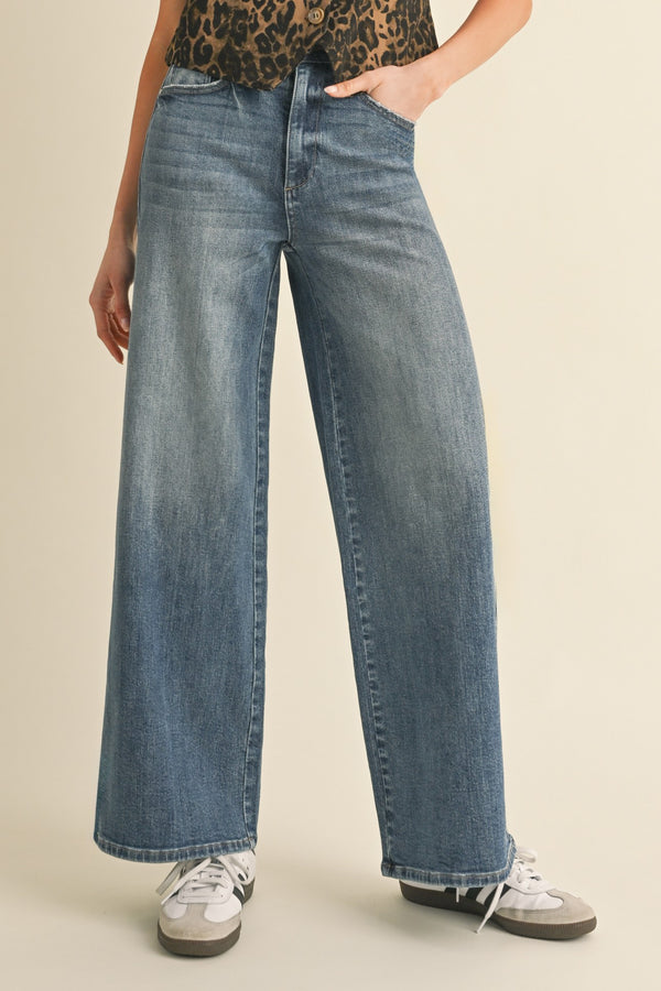 Anniewear Linny Wide Leg Jeans  - The Attic Boutique