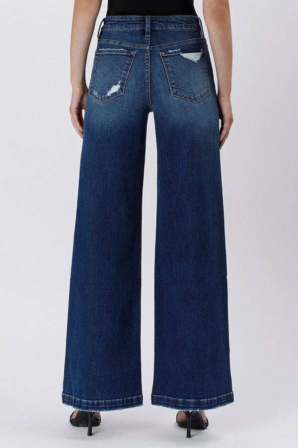 LOVERVET BY VERVET Kai Wide Leg Jeans  - The Attic Boutique