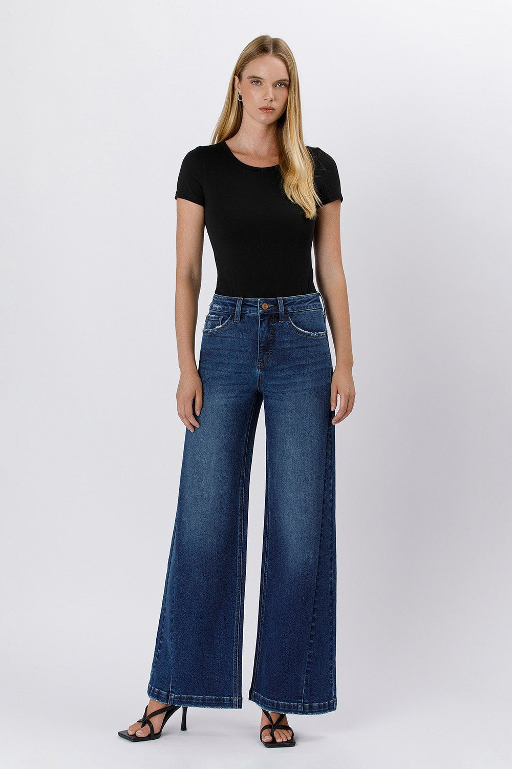 LOVERVET BY VERVET Kai Wide Leg Jeans  - The Attic Boutique