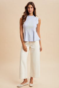 Anniewear White Denim Wide Leg Jean  - The Attic Boutique