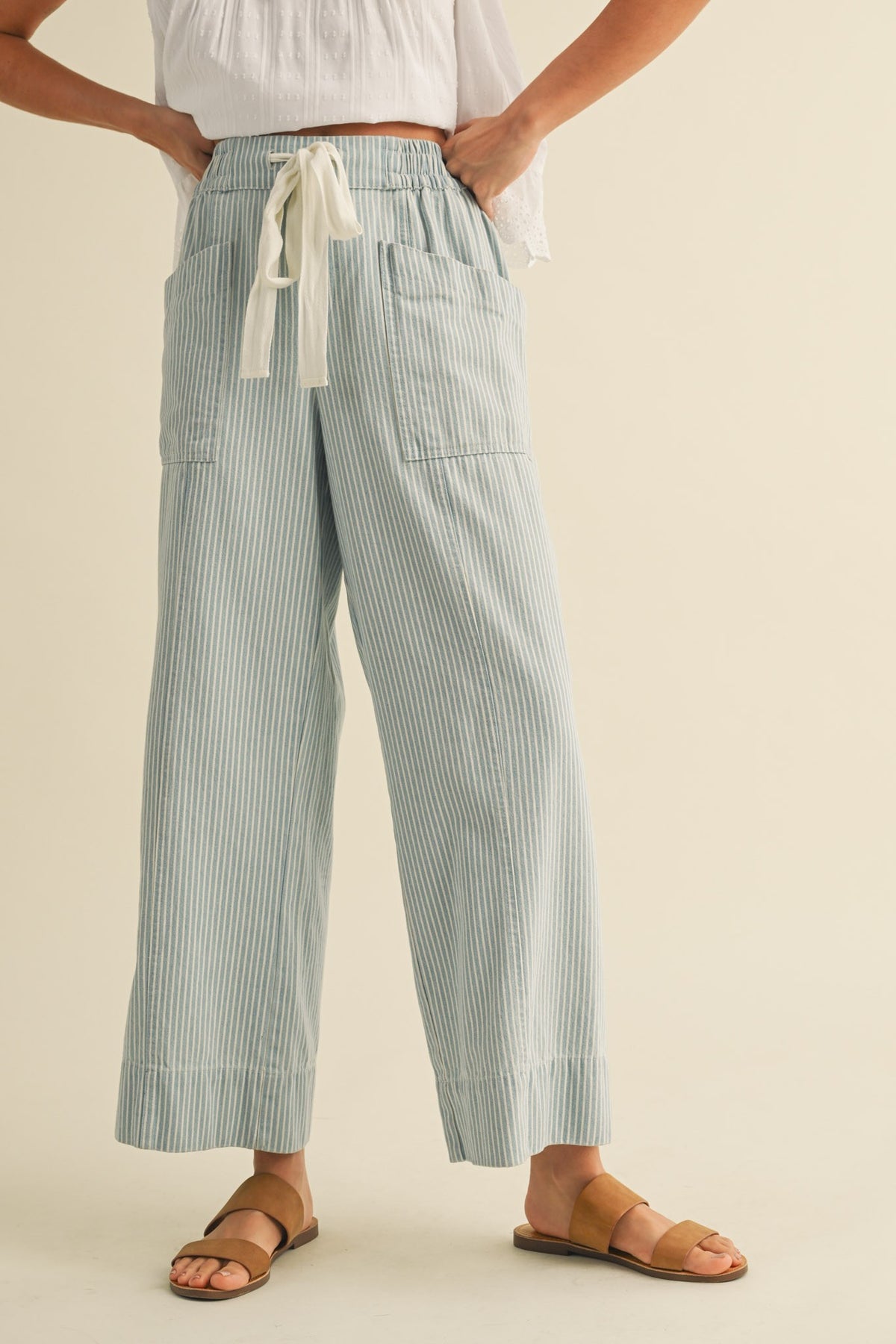 The Attic Boutique Cove Stripe Pants  - The Attic Boutique