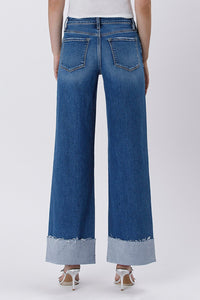 The Attic Boutique Raya Cuffed Wide Jeans  - The Attic Boutique