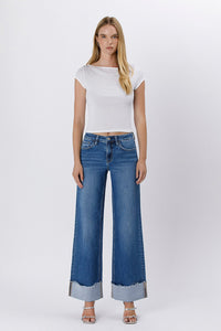 Remedy Cuffed Wide Leg Jeans