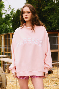 The Attic Boutique Blessed Mock Sweatshirt (Preorder 01/20/26)  - The Attic Boutique