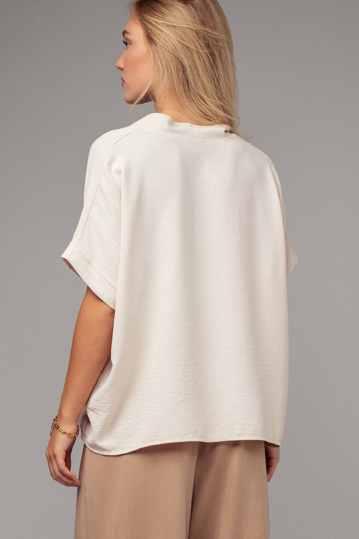 The Attic Boutique Beige Casual Top  - The Attic Boutique