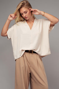 The Attic Boutique Beige Casual Top  - The Attic Boutique