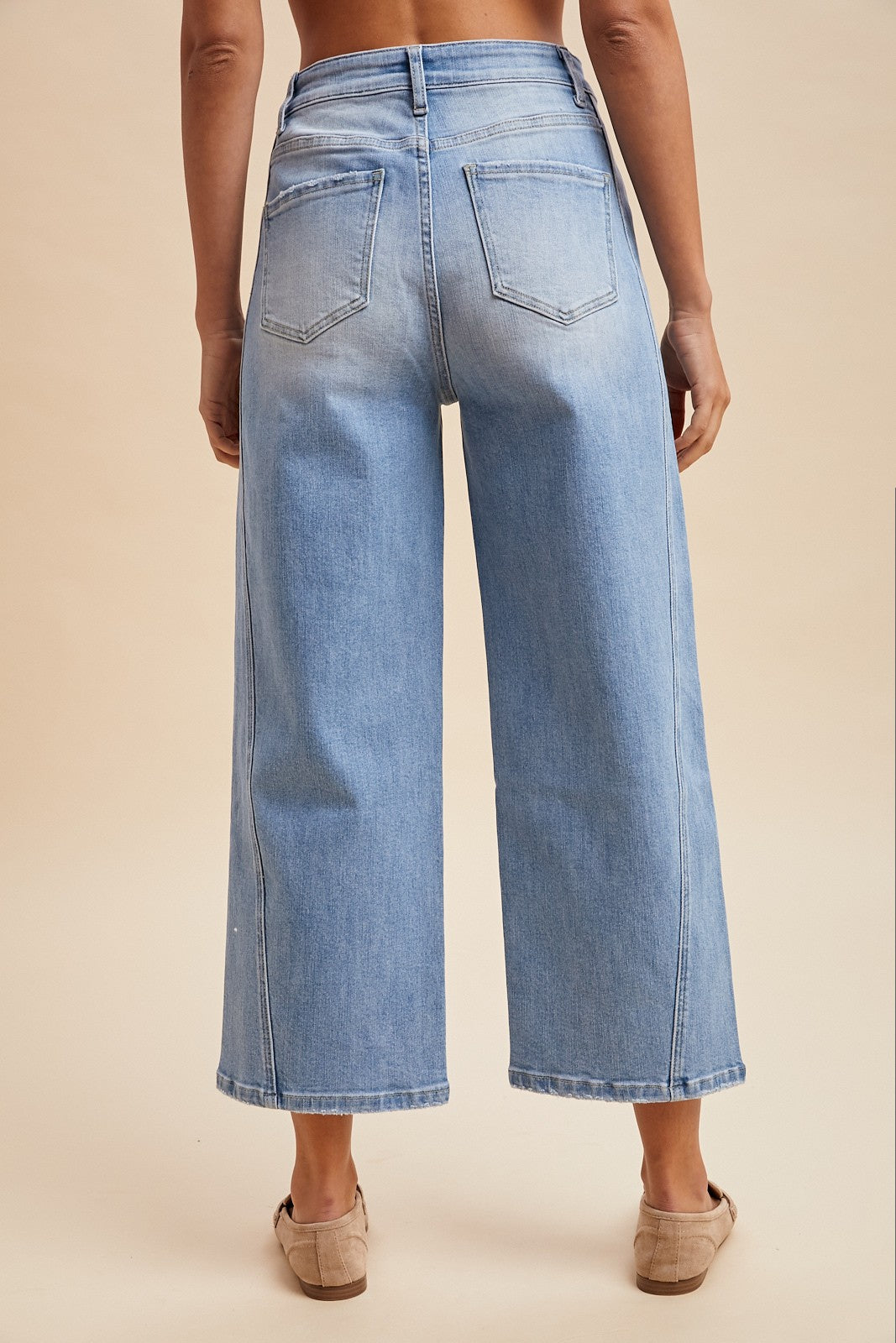 Denim Blue Wide Leg Pants