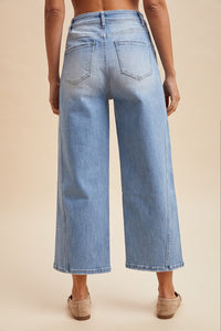 Denim Blue Wide Leg Pants