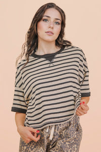 The Attic Boutique The Casual Stripe Top  - The Attic Boutique