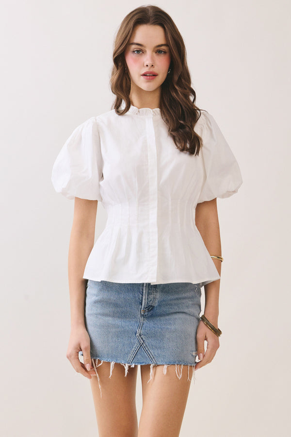 TCEC The White Bodice Top  - The Attic Boutique