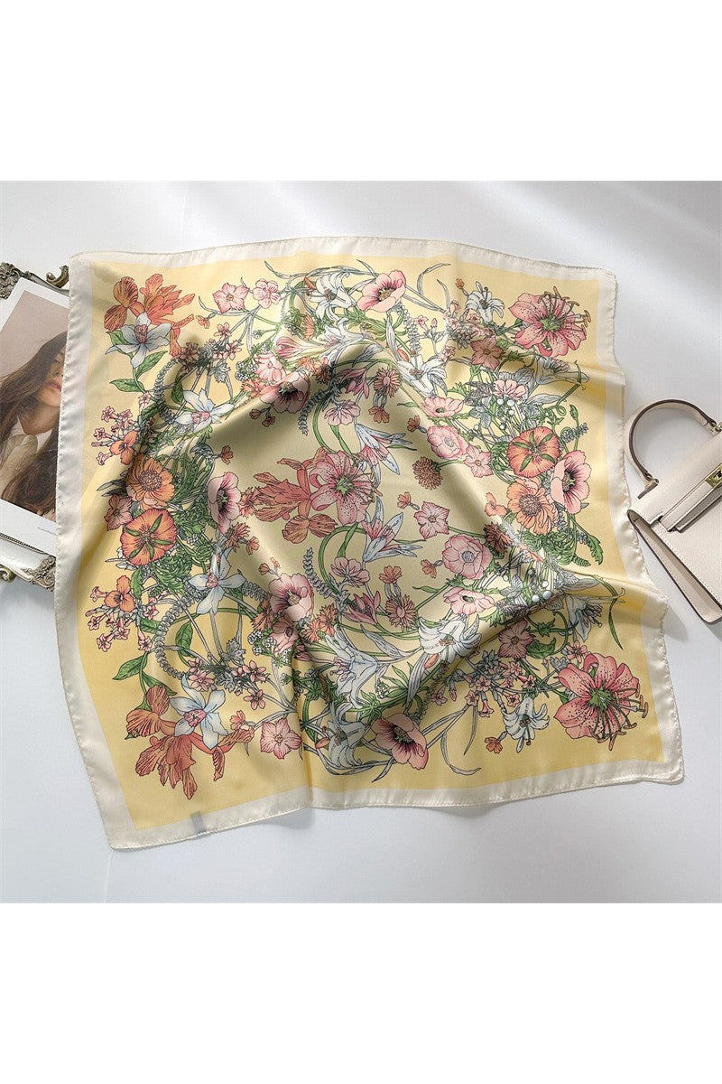 Ressa Sunshine Rose Print Scarf