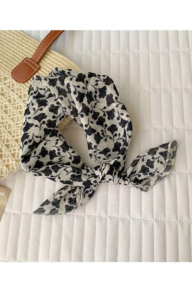 Naomi Cream Floral Print Scarf