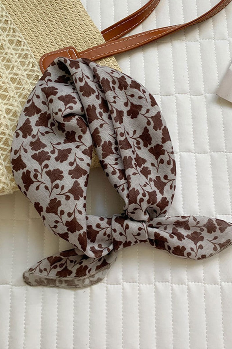 Hadley Brown Floral Print Scarf