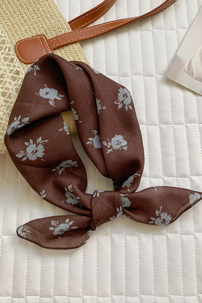 Annie Brown Floral Scarf