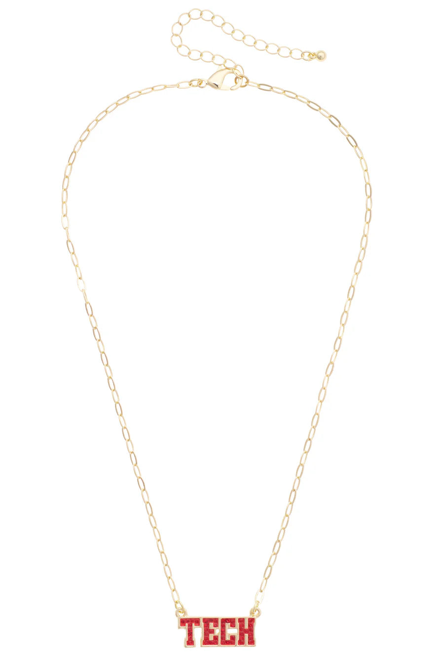 Texas Tech Red Raiders Pave Outline Necklace