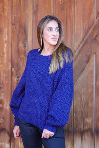 Dear John Fantine Blue Sweater  - The Attic Boutique