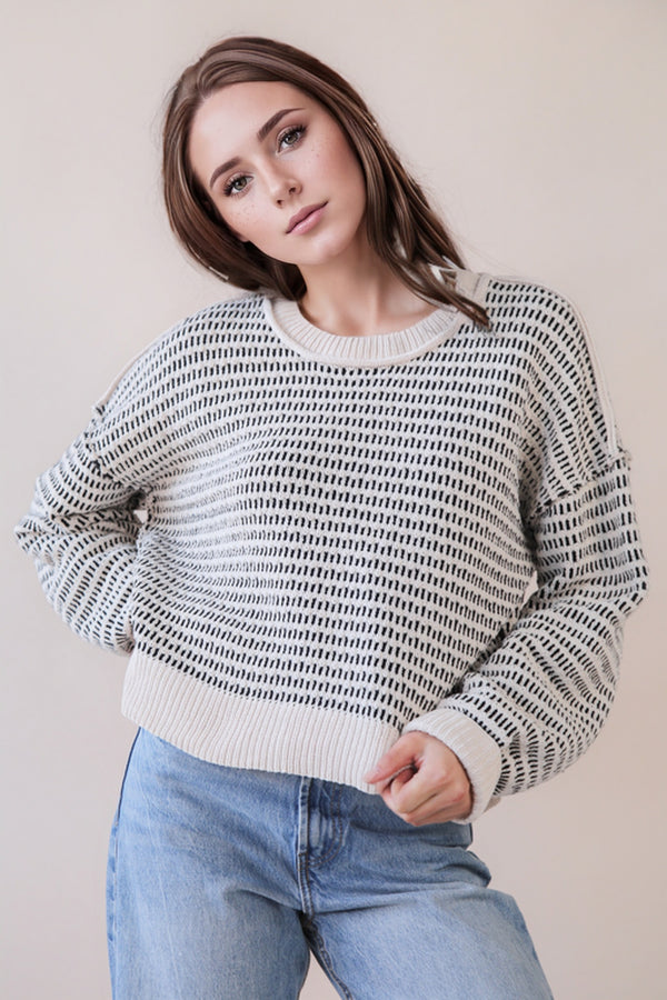 Very J Grace Casual Sweater  - The Attic Boutique