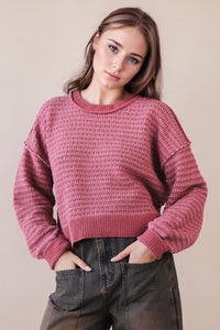 The Attic Boutique Clara Mauve Sweater  - The Attic Boutique