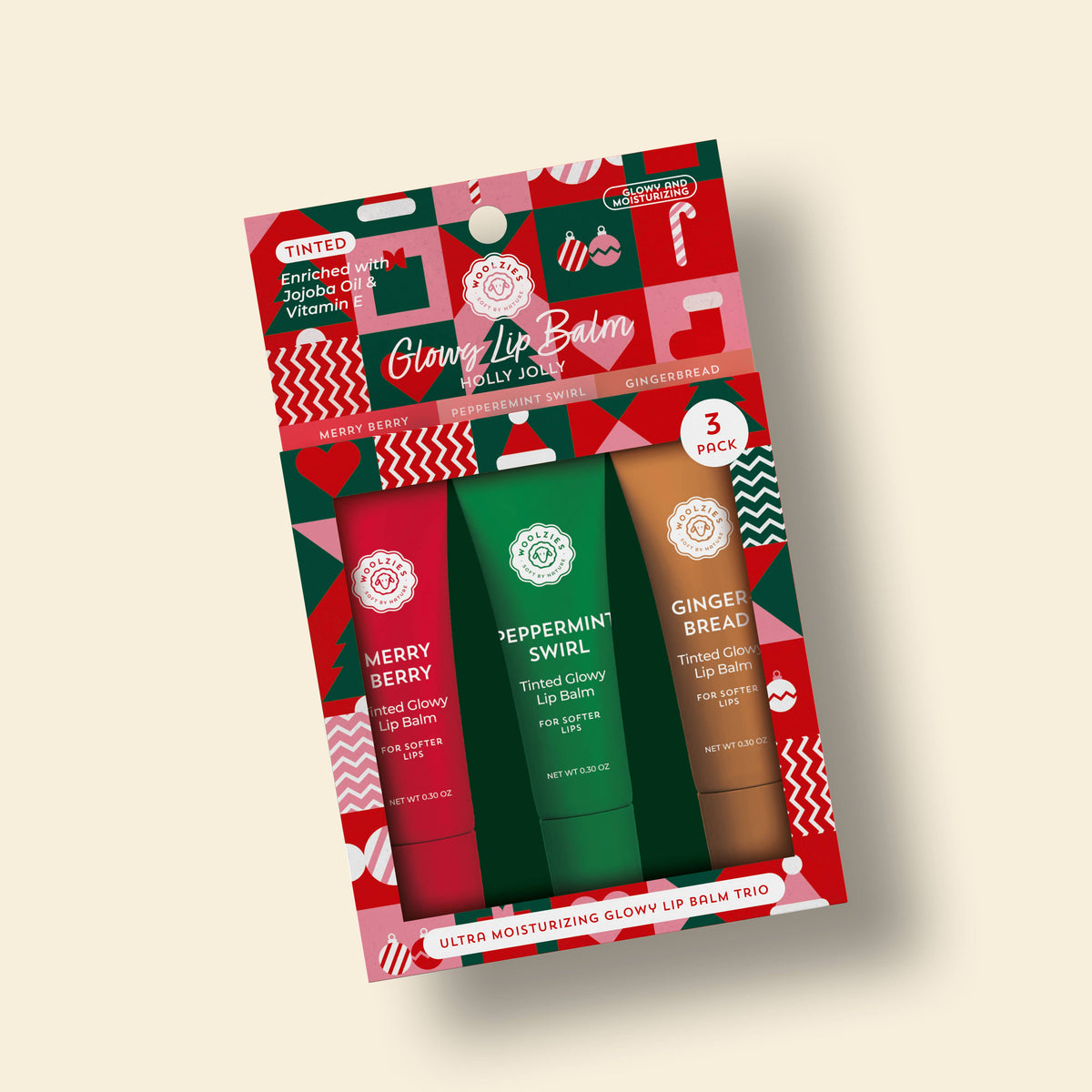 Woolzies Jolly Lip Balm Trio  - The Attic Boutique