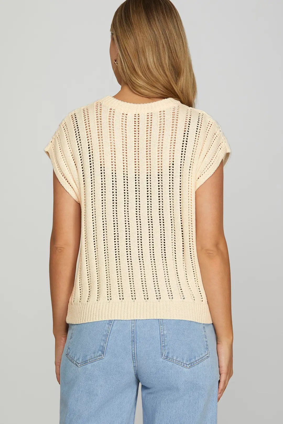 Nora Cream Sweater Top