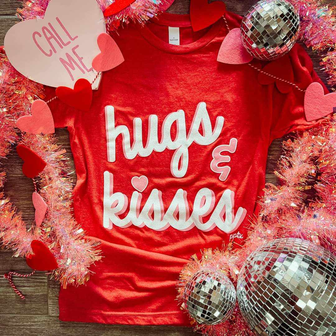 Prickley Pear TX Hugs & Kisses Tee Graphic Tee - The Attic Boutique