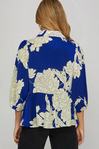 Lilly Scalloped Trim Button Down