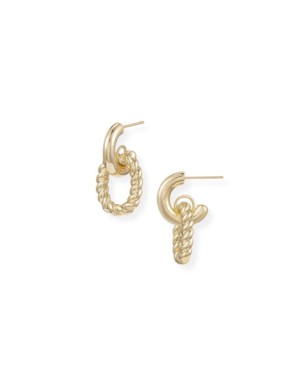 Natalie Wood Designs Legacy Link Earrings in Gold  - The Attic Boutique