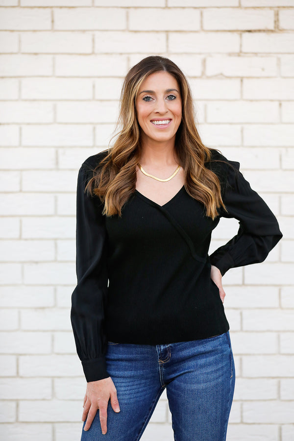 Another Love Darcy Black Top  - The Attic Boutique