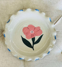 CCOI Hand-Painted Stoneware Plate with Ruffled Edge, 4 Styles Dinnerware - The Attic Boutique