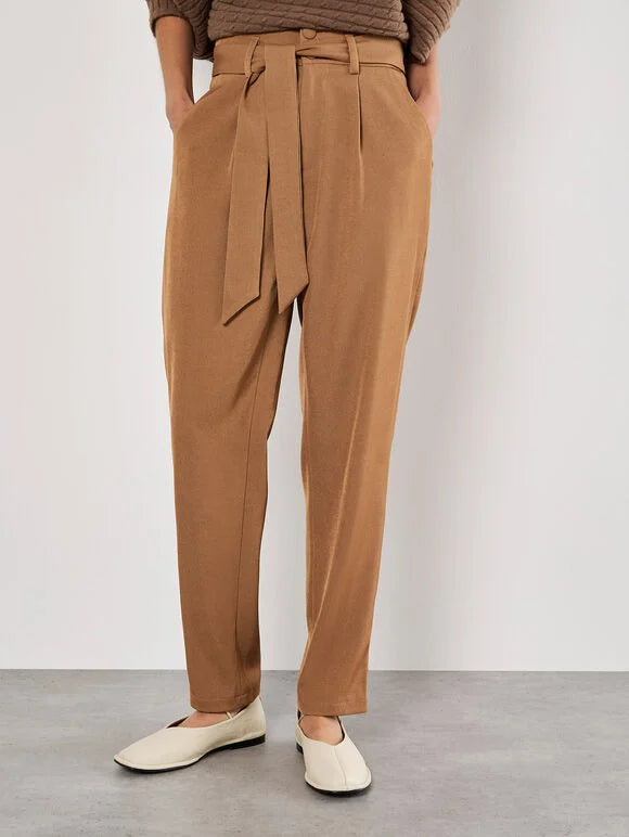 Apricot Paperbag Twill Pant Pants - The Attic Boutique