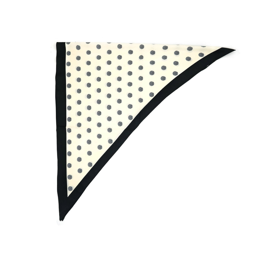 Isbell Black & White Polka Dot Scarf