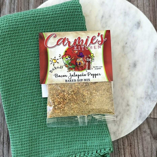 Carmie's Kitchen Baked Bacon Jalapeno Popper Dip Mix  - The Attic Boutique