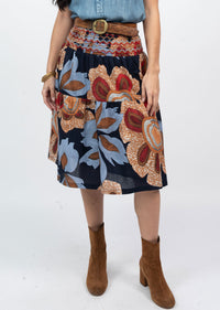 Ivy Jane / Uncle Frank Big Blooms Skirt  - The Attic Boutique