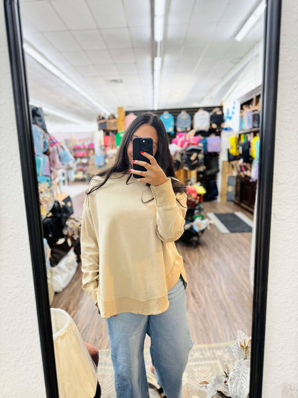 The Attic Boutique Mocha Knit Top  - The Attic Boutique