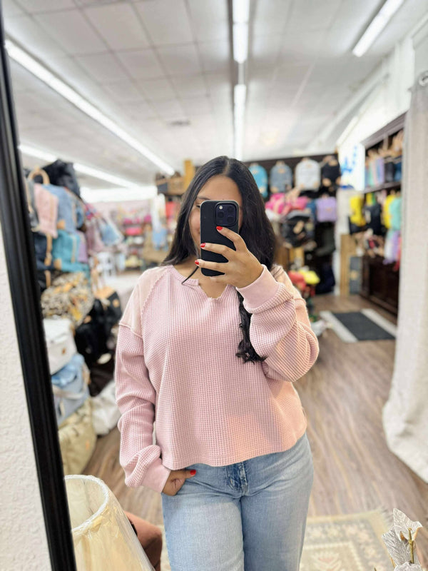 ee:some Rosewood Knit Top  - The Attic Boutique