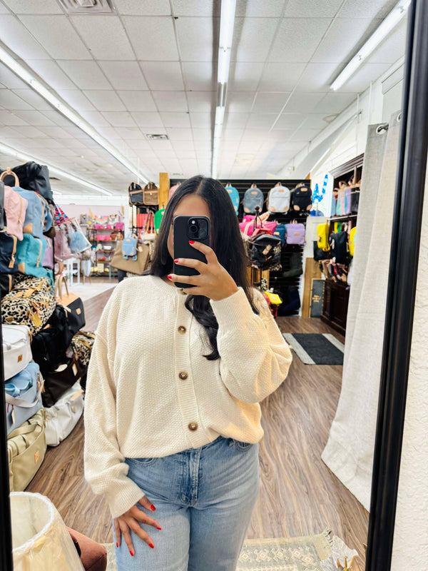 Blu Pepper Indy Ivory Cardigan  - The Attic Boutique