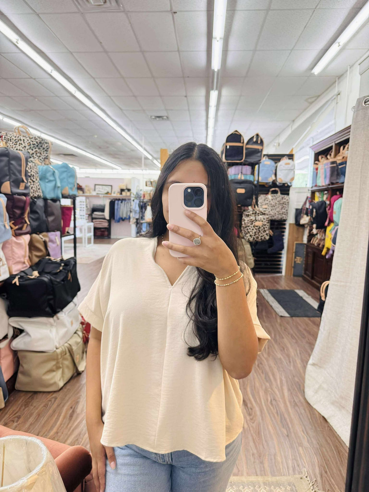 The Attic Boutique Beige Casual Top  - The Attic Boutique