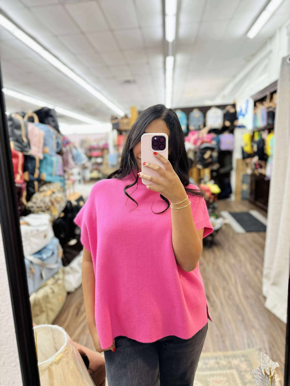 Jodifl Bubble Gum Mock Sweater  - The Attic Boutique