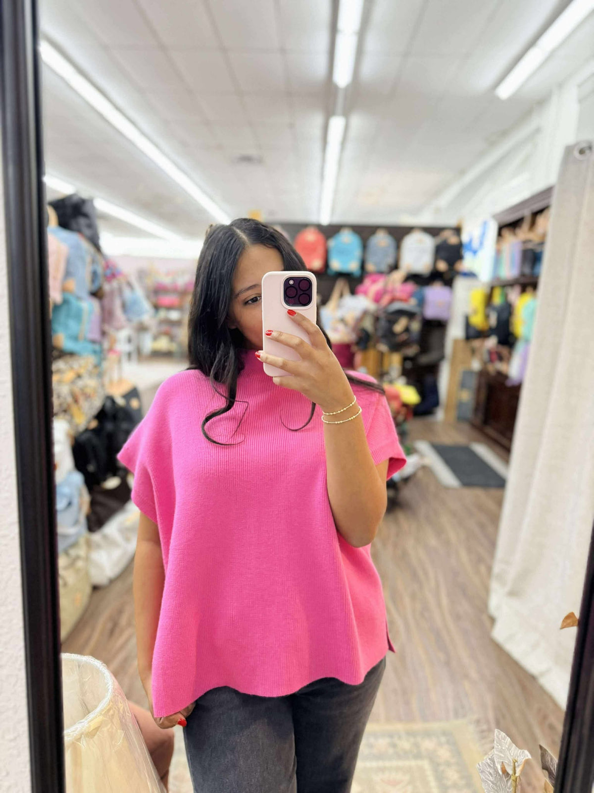 Jodifl Bubble Gum Mock Sweater  - The Attic Boutique