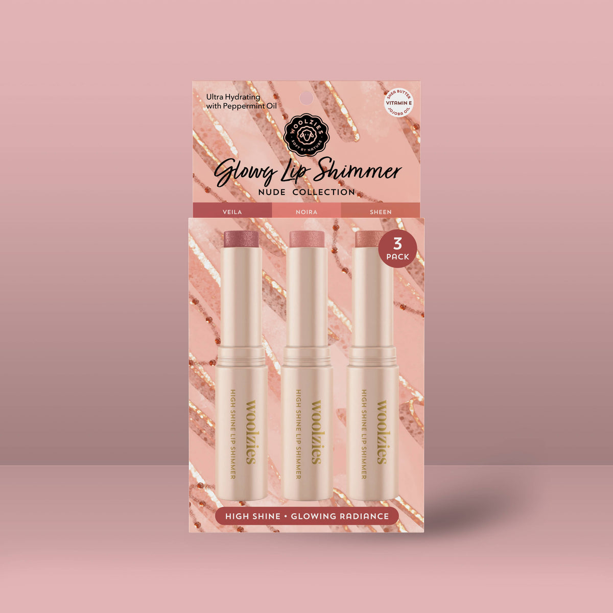 Woolzies Nude Lip Shimmer Trio  - The Attic Boutique