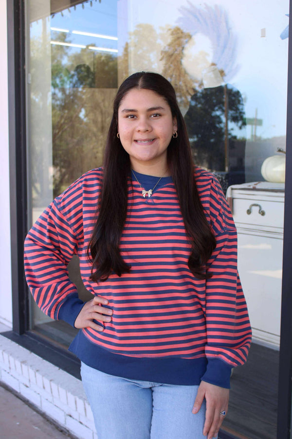 The Attic Boutique Janae Stripe Top  - The Attic Boutique