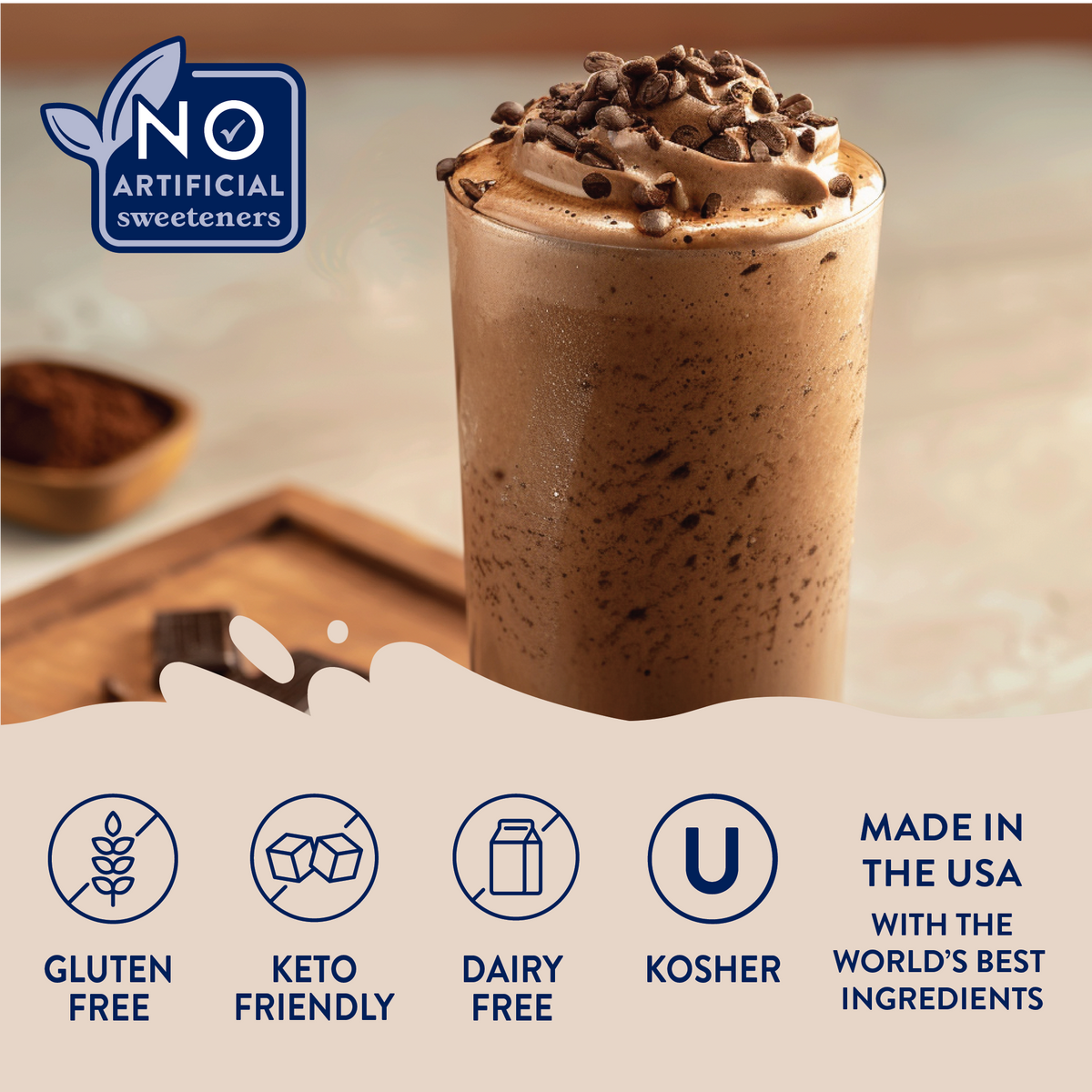 Jordan's Skinny Mixes Naturally Sweetened Chocolate Mocha Syrup - 375ml  - The Attic Boutique