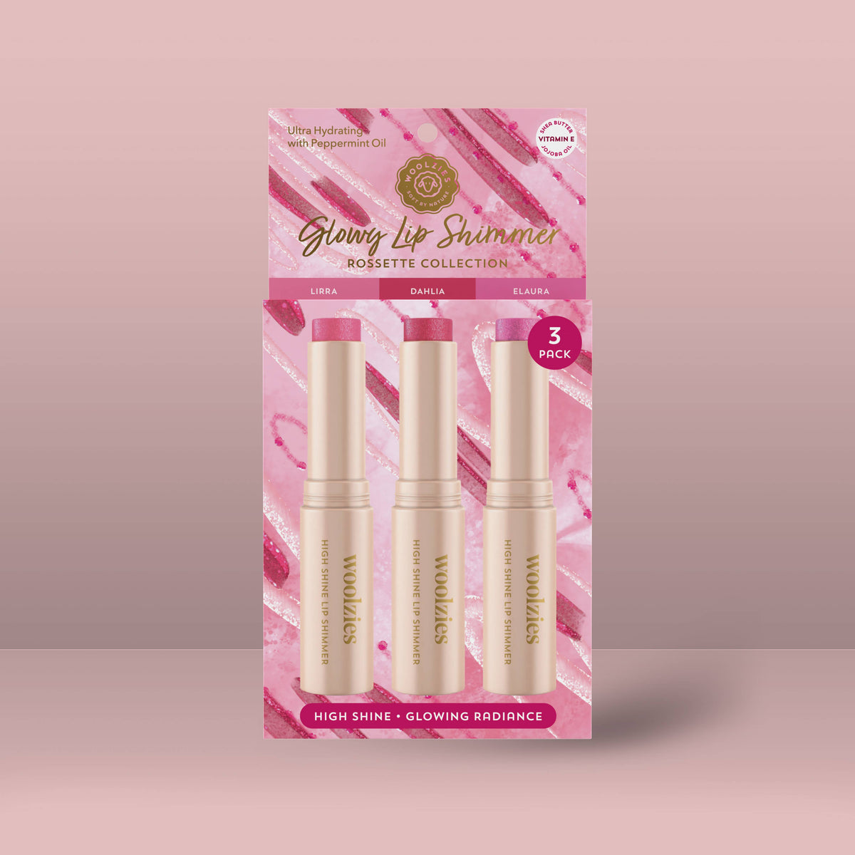 Woolzies Rosette Lip Shimmer Trio  - The Attic Boutique